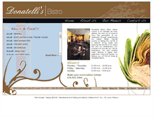 Tablet Screenshot of donatellisbistro.com